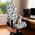 thumbnail image 3 of Xoenoiee Purple Butterfly Leopard Pattern Stretch Gaming Chair Cover with Armrest Cover, Soft Computer Chair Cover Dust Protection Rotating Desk Chair Protector Cover for Office Computer Racing Seat, 3 of 7