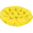 thumbnail image 1 of Outdoor Seat Cushion, Round Rattan Cushion, Hanging Basket Chair Cushion for Swing Chair Hammock Wicker Chair Rocking Chair, Yellow, 1 of 7