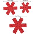 thumbnail image 4 of LAICAIW Protecteurs de Casseroles, Ensemble de 12 et 3 Tailles Différentes, Séparateurs de Poêles Rouges, 4 of 7