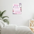 thumbnail image 5 of NEONWE Pink Inspirational Quotes Canvas Wall Art Floral Rose Butterfly Girl  Home Decor, 12x16 Framed Painting, 5 of 8