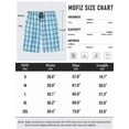 thumbnail image 3 of MoFiz Men's 3-Pack Woven Pajama Shorts 100% Cotton Plaid Sleep Lounge, 3 of 9