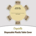 thumbnail image 7 of Exquisite 6 Premium 84" x 84" Plastic Tablecloth - Solid Print, Yellow, 7 of 7