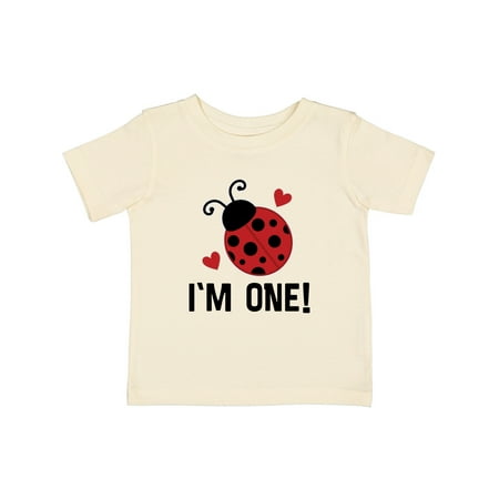 

Inktastic 1st Birthday Ladybug 1 Year Old Gift Baby Girl T-Shirt
