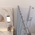 thumbnail image 4 of Polished Chrome Classic Adjustable Tension Shower Rod, No Drill, Expandable 42-73 in., 4 of 7