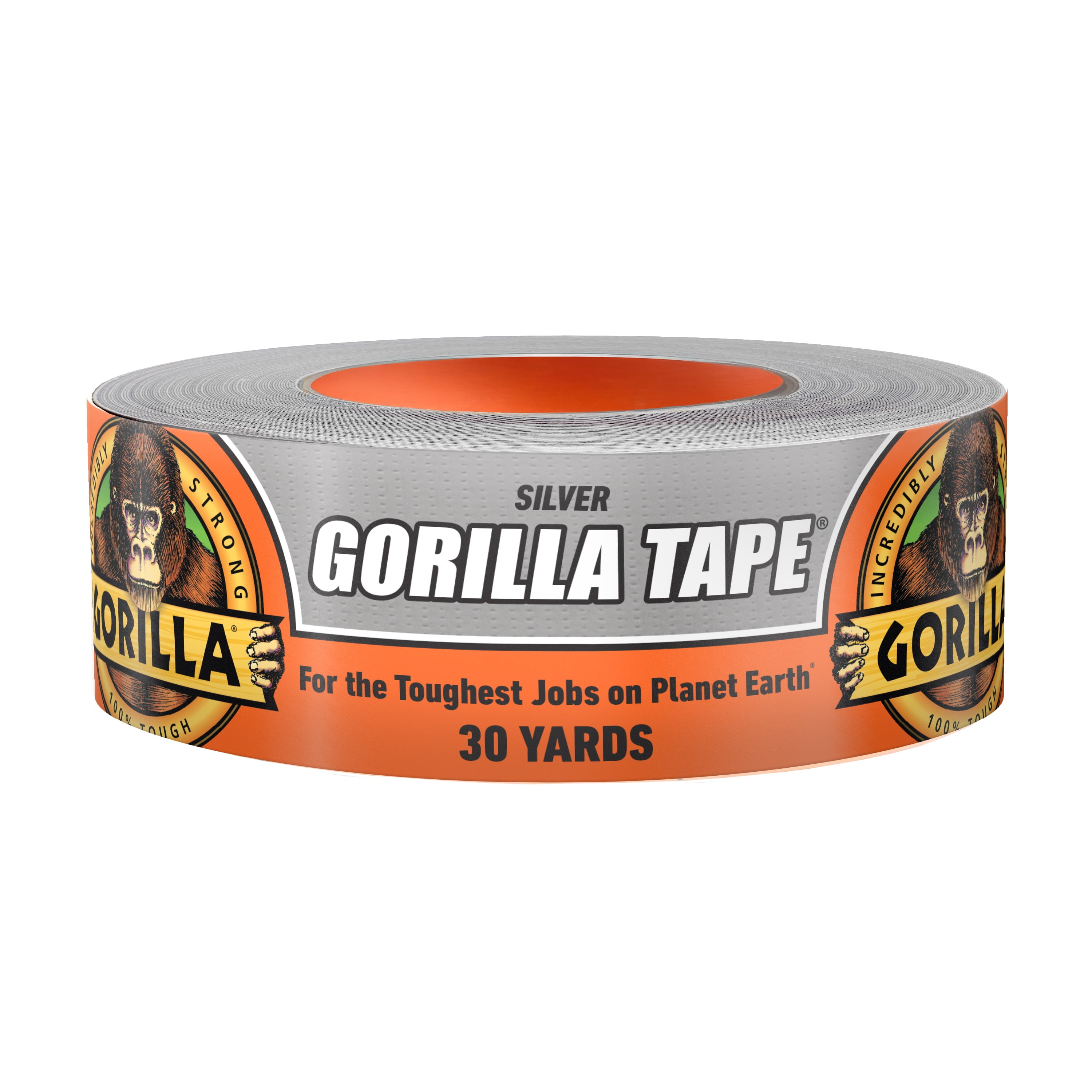 (2 pack) Gorilla 30 yard Silver Duct Tape single roll, Pack of 1