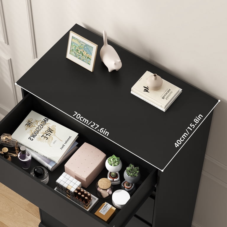IDEALSOUL, Bedroom Dresser, Black, 5 Deep Drawers, Tall Modern Storage