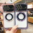 thumbnail image 6 of ELEHOLD Magnetic Clear Case for iPhone 13 Pro, Case Full Camera Lens Protector Compatible with Mag Safe,Slim Shockproof Anti-fall Phone Case Cover, blue, 6 of 8