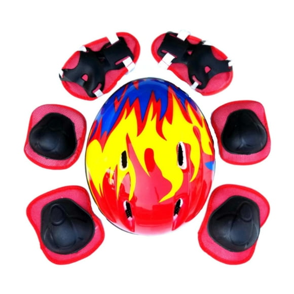 Juego de 7 cascos de bicicleta perfecl Casco de ciclismo rojo