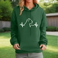 thumbnail image 2 of Womens Dog Mom Sweatshirts Cute Dog Paw Print Heart Graphic Long Sleeve Crewneck Casual Hoodie Tops, 2 of 4