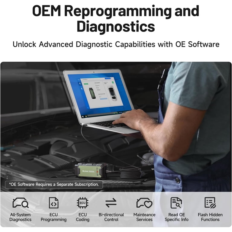 TOPDON RLink J2534 Diagnostic Scan Tool For DIY & Enthusiasts , No