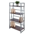 thumbnail image 6 of Winsome Wood Isa 4-Tier Shelf, Graphite & Walnut Finish, 6 of 8