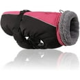 thumbnail image 2 of PUMYPOREITY Winter Warm Dog Coat Windproof Cozy Dog Jacket Cold Weather Thick Fleece Vest Water Repellent Apparel with Harness/Leash Hole & Reflective for Outdoor Small Medium Large Dogs, 2 of 6