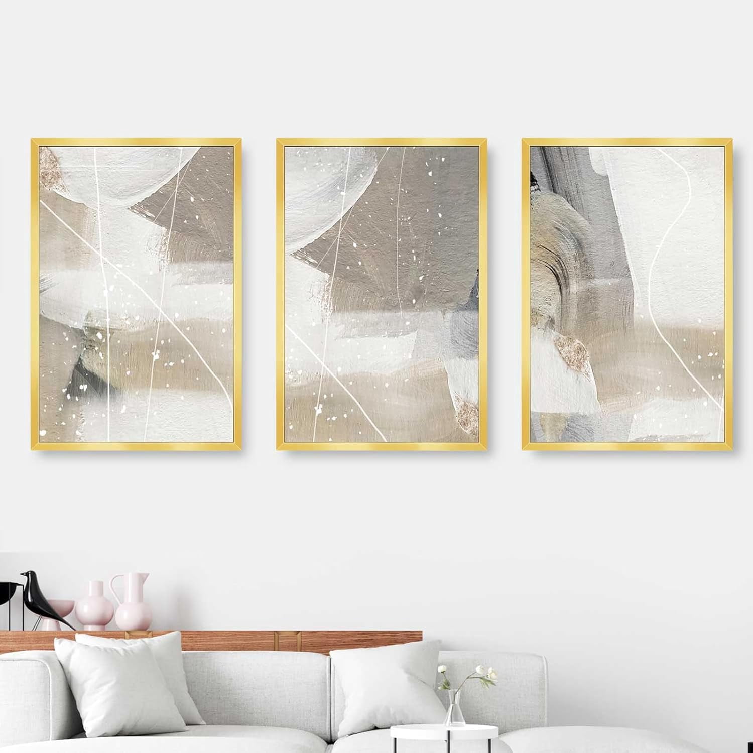 24x30 Picture Frame for Wall Display, 24x30 Gold Picture Frame with HD Plexiglas, 24 x 30 Poster Frame 1 Pack, Display Frame for Vertical or Horizontal, Classic Collection