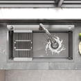 thumbnail image 6 of 28" x 18" Modern Silver Single Bowl Undermount Sink Easy to Clean Stainless Steel Kitchen Essential Accessories Included, 6 of 9