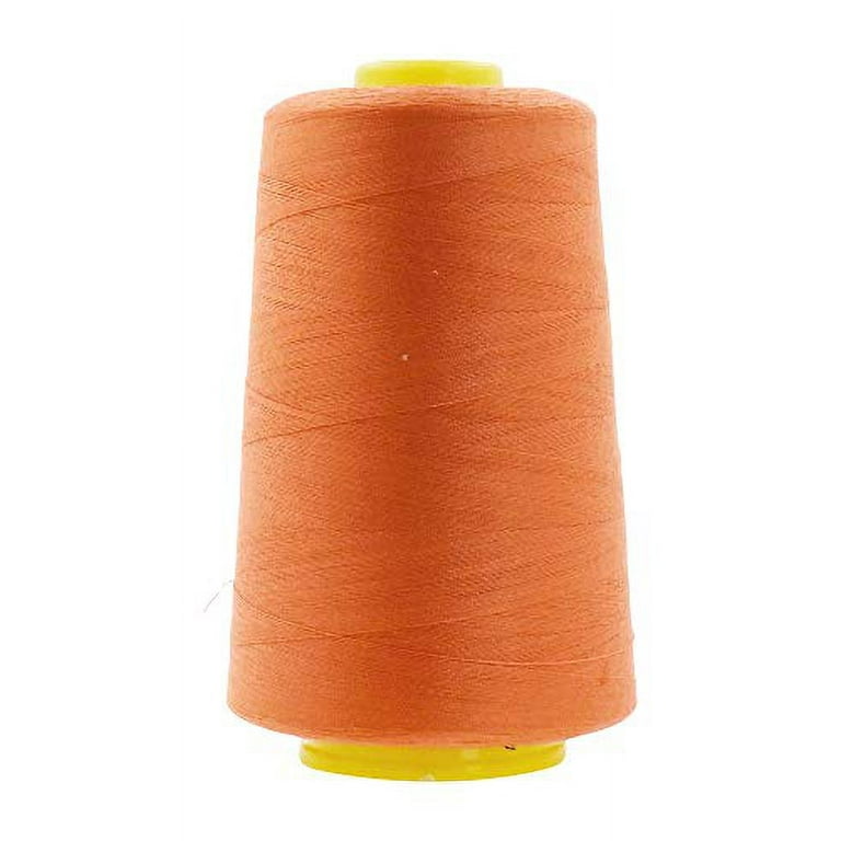 Mandala Crafts All Purpose Sewing Thread from Polyester for Serger, Overlock, Quilting, Sewing Machine (4 Cones 6000 Yards Each, Red)