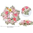 thumbnail image 3 of PEIXUN White Wreath For Front Door Wreath Artificial Maple Leaves Wreaths For Home Window Wall Decor, 3 of 6