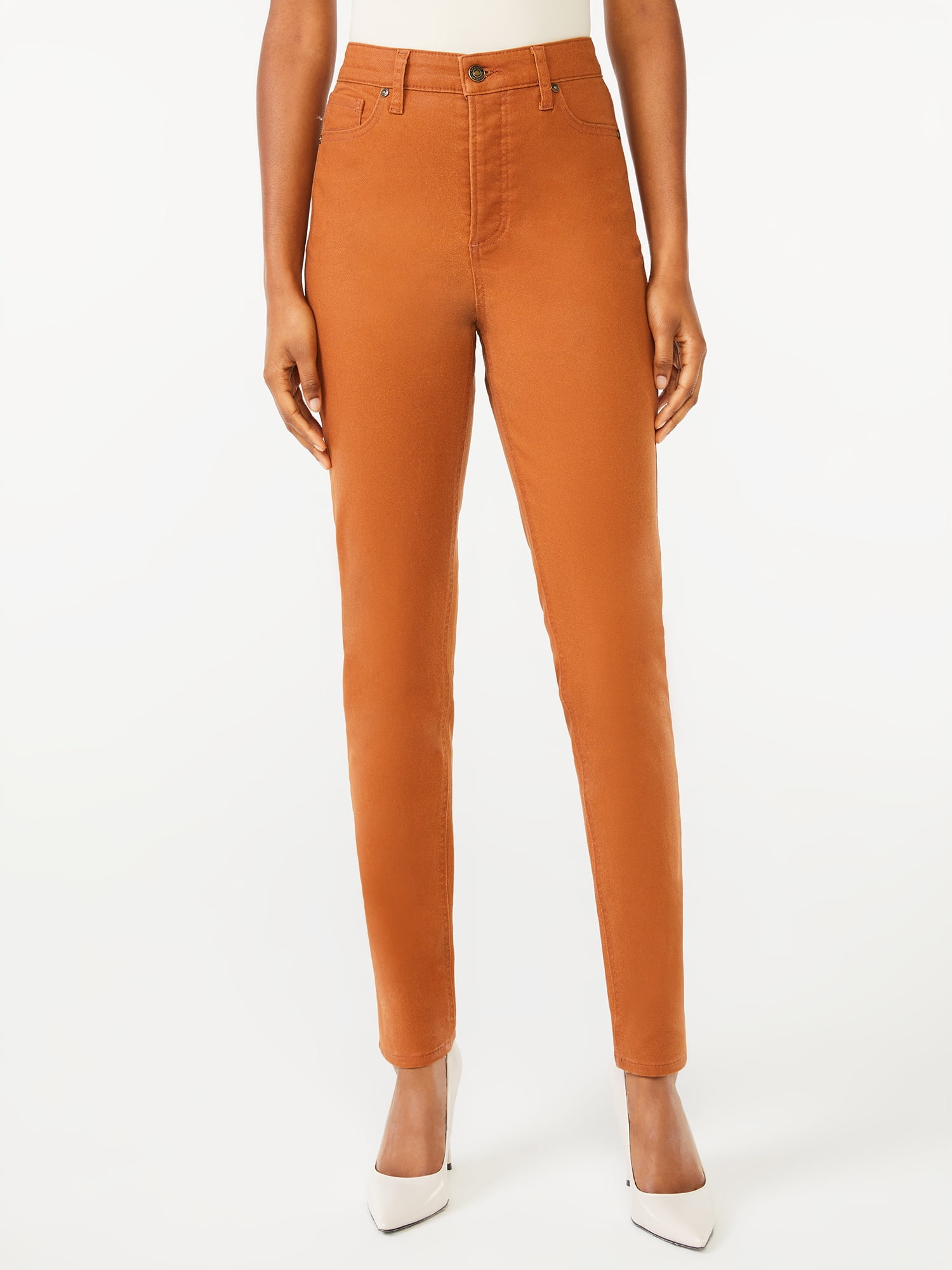 Scoop Women's Coated HighRise Skinny Jeans