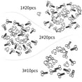 thumbnail image 2 of Langgg 50 Pieces Sewing Hooks Bra Collar Dress Eye Fastener Connector Replacement Knitting Craft Connection Sewer Accessory, 2 of 6