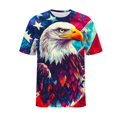 thumbnail image 6 of Awdenio Mens Tshirts American Flag Printed Patriotic T-Shirt 4th of July Graphic Tees Shirts USA Flag Star Stripe Tops, 6 of 6