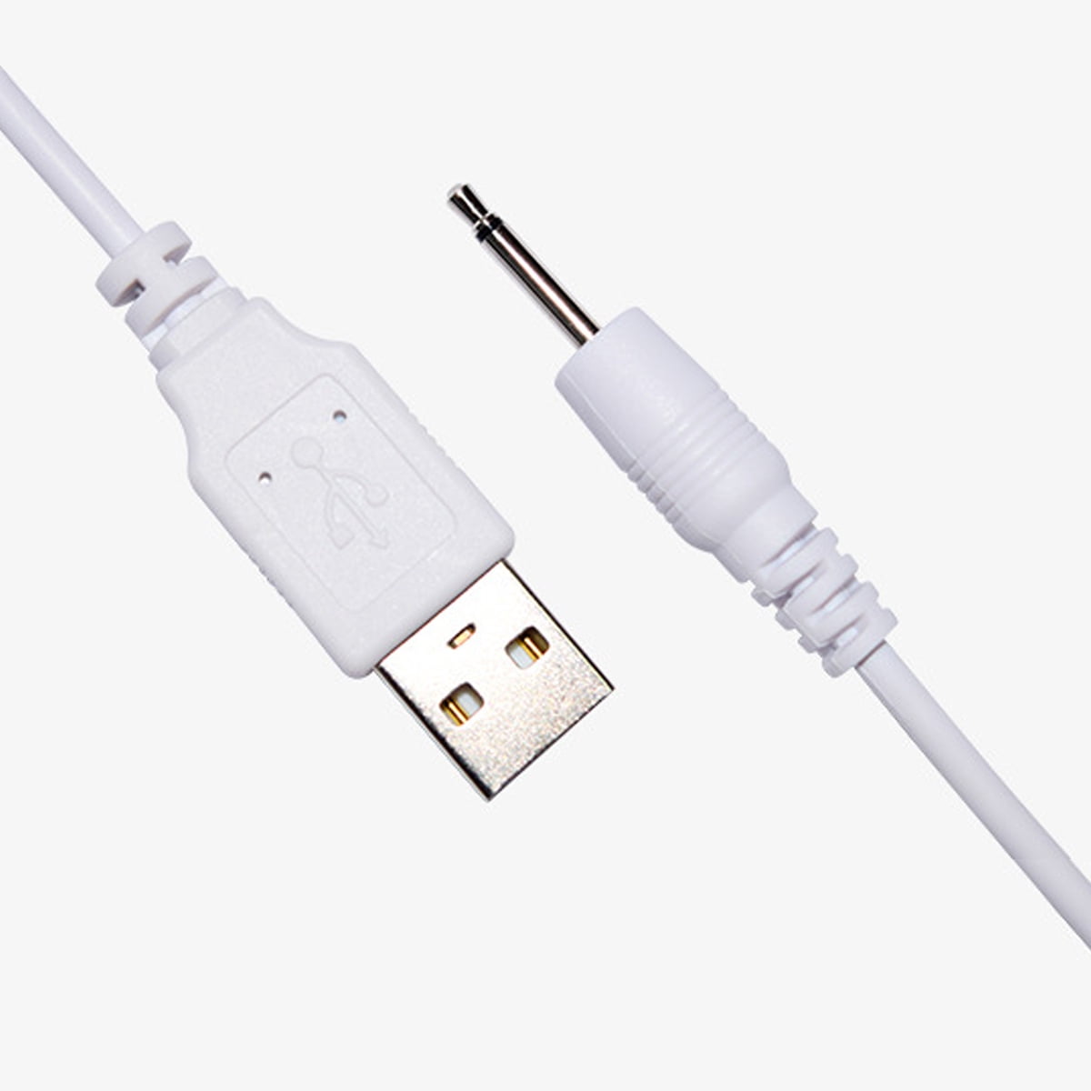 2 Pack Replacement DC Charging Cable（2.7ft） USB to DC 2.5mm Fast Charger Cord,Pin USB Fast DC Charging Cable Compatible for Universal Vibrating Mini Massagers,Wand Massager