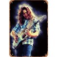 thumbnail image 1 of Placa de Metal Vintage de hierro, decoración de pintura Rectangular de cantante Rory Gallagher, 30x40cm, 1 of 9