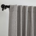 thumbnail image 2 of Elrene Home Fashions Solace Max-Blackout Solid Texture Window Curtain Panel, Gray, 52" x 95", 2 of 8