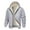 #Gray, variant on DPTALR Men's Casual Fashionable Solid Color Long Sleeve Hooded Jacket with Buttons,Pocket,Navy,, M