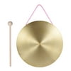 22cm Hand Gong Cymbals Brass Copper Chapel Opera Percussion Instruments with Round Play Hammer