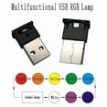 thumbnail image 2 of 2Pcs Universal Mini USB LED Car Light Auto Interior Atmosphere Light Colorful Decorative Lamp Car Ac, 2 of 5