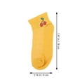 thumbnail image 2 of FENGGUIQU 5Pares Calcetines Tobilleros De Para Mujer Color Surtido Cómodos Y Transpirables, 2 of 5