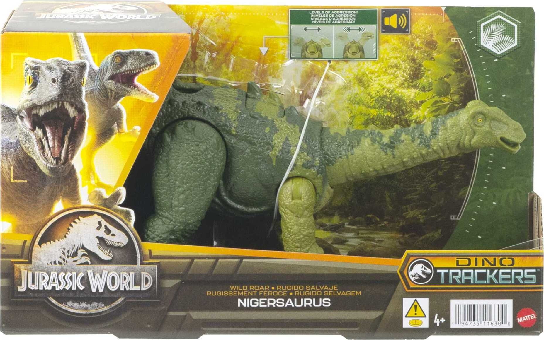 Jurassic World Wild Roar Nigersaurus Dinosaur Toy Figure with Sound