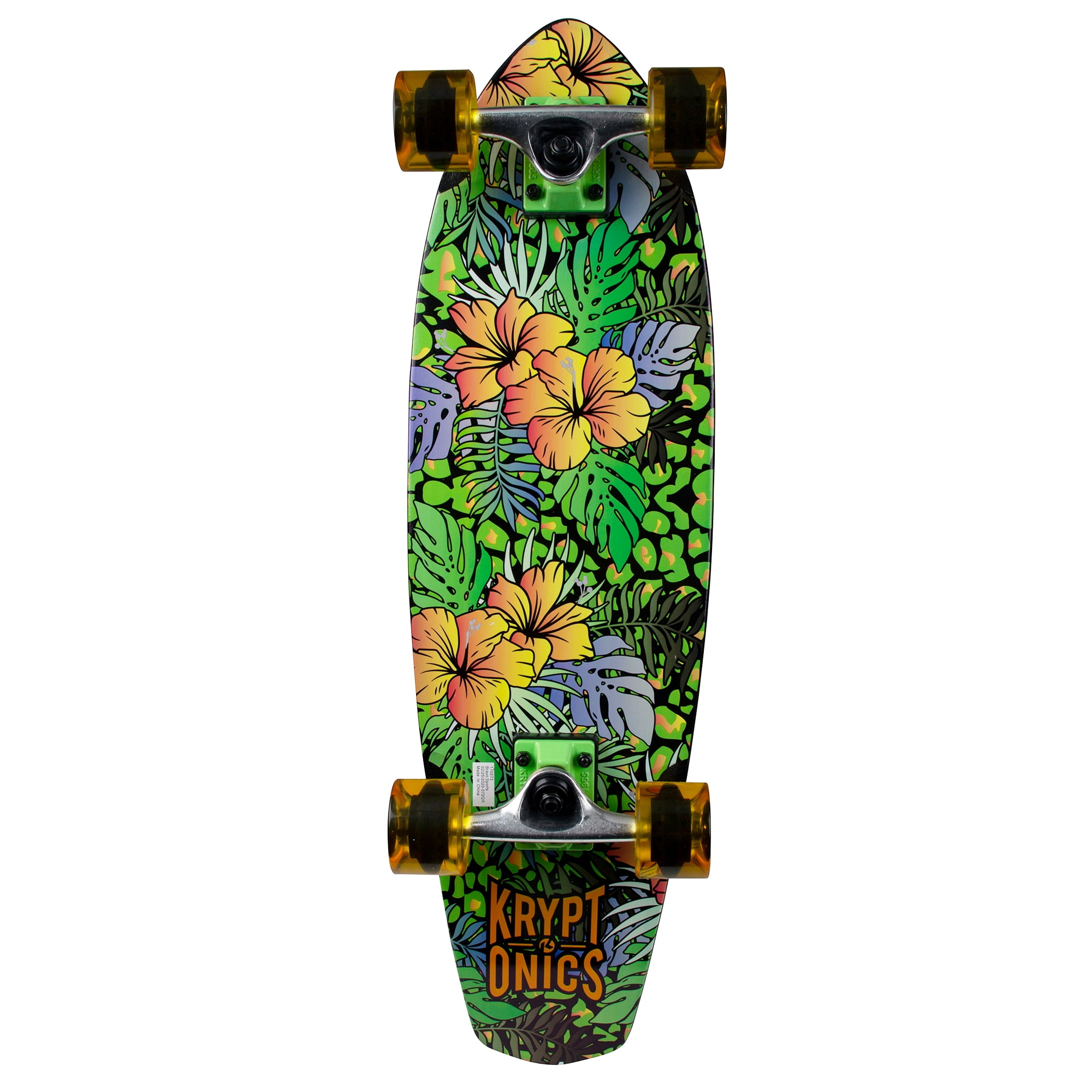 Kryptonics 28" Complete Cruiser Skateboard (28" x 8") - Unlax