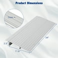 thumbnail image 2 of 4" Rise Door Threshold Ramp,Aluminum Alloy Entry Ramp for Wheelchair Scooters Power Chairs Walkers, 2 of 20