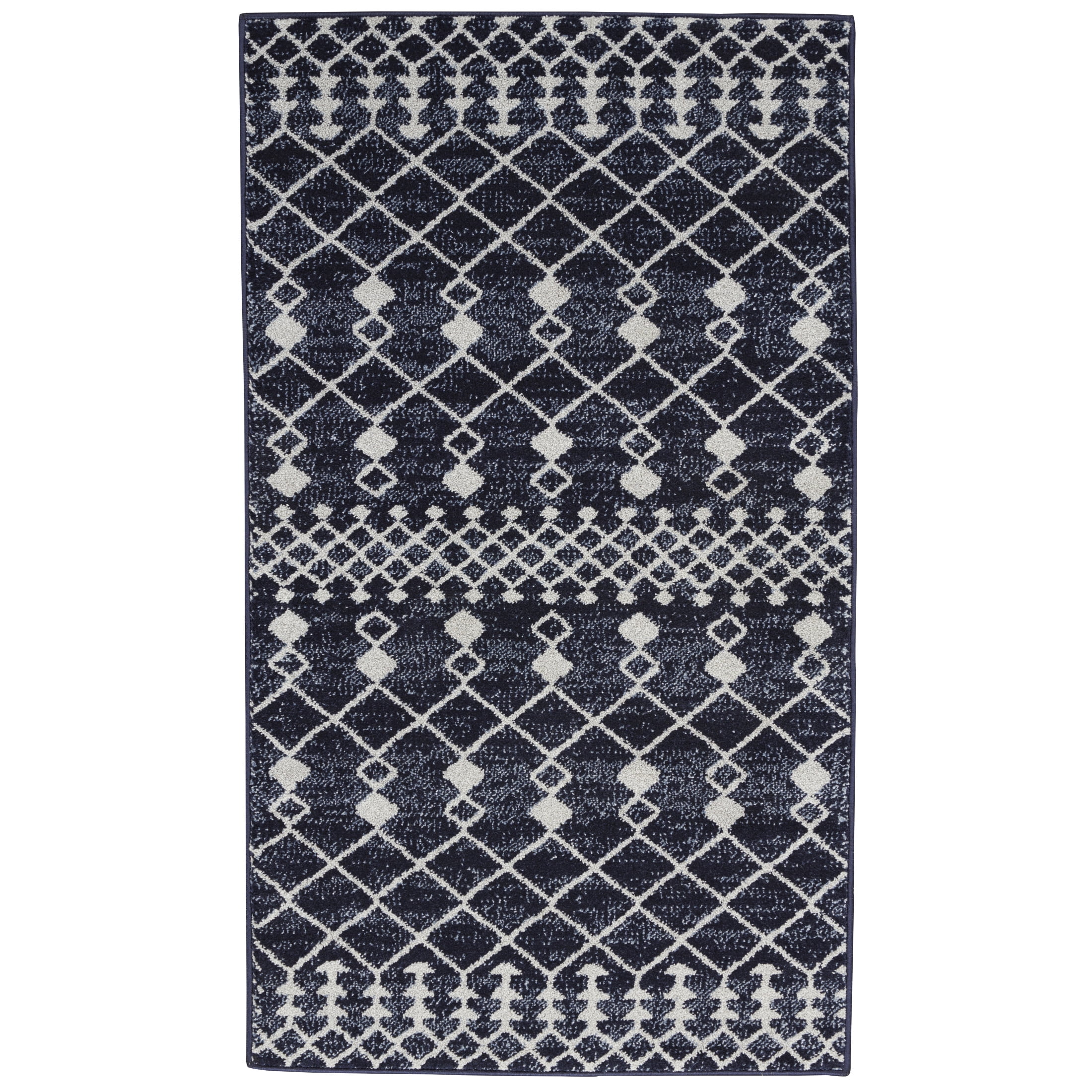 Nourison Palermo 2'2" x 3'9" Navy/Grey Bohemian Indoor Rug