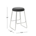 thumbnail image 4 of Hillsdale Furniture Southlake Backless Metal Counter Height Stool, Chrome with Black Vinyl, 4 of 12