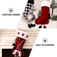 thumbnail image 4 of 1 UNID Navidad Plaid Sock Bolsa de regalo de Navidad Bolsa de regalo Navidad Árbol Colgante, 4 of 5