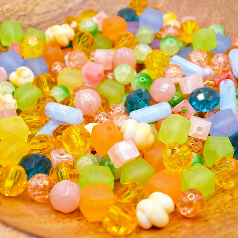 Jesse James Craft Beads Mix – Pastel Sorbet, 100 Pieces – Multi