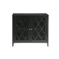 thumbnail image 3 of Gzxs Sideboard Cabinet with 2 Glass Doors, Kitchen Buffet Cupboard Display Cabinet for Living Room Bedroom, 34"L x 15"W x 30"H, Black, 3 of 7