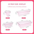 thumbnail image 4 of Kitchen Desk Drawer Organizers Storage for Office Small Acrylic Vanity Trays Makeup Organizer Bathroom Plastic Make up 25 Pcs Pink, 4 of 4