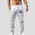 thumbnail image 2 of Zszcpp Jogging Pants For Men Daily Life Lightweight Relax Coconut Tree Print Cropped Long Trousers Casual Trouser, 2 of 4