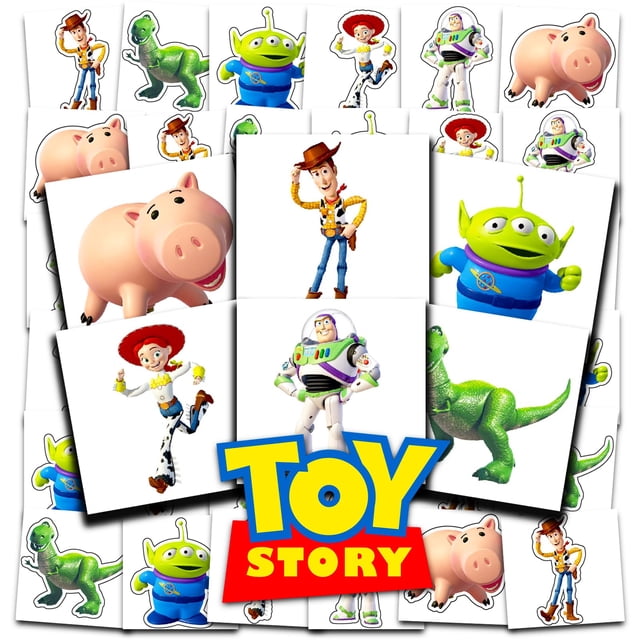 Tatuajes temporales Disney Toy Story, 72 unidades, para fiestas infantiles