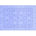 thumbnail image 1 of Ahgly Company Indoor Rectangle Abstract Blue Modern Area Rugs, 2' x 4', 1 of 4