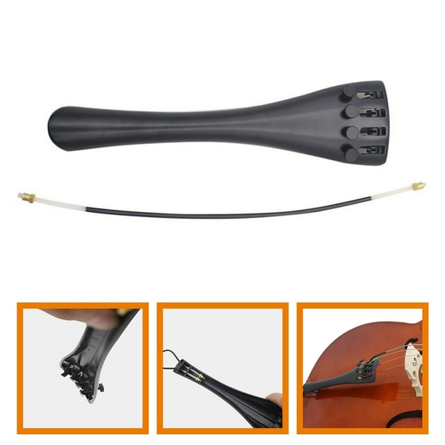 LIFKOME Pièce de Rechange pour Violoncelle Durable ABS Noir 1 Ensemble pour Jouer du Violoncelle