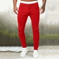 thumbnail image 5 of KaLI_store Pants for Men Jeans Pants Slim Fit, Younger-Looking Fashionable Colorful Comfy Stretch Jeans Pants for Men, Skinny Jeans Stretch Fit Red,40, 5 of 5
