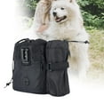 thumbnail image 3 of Pet Waist Bag Training Pouch Waist Belt Shoulder Strap for Travel Black, 3 of 8
