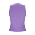 thumbnail image 3 of Pounoo Womens Summer Tank Tops Crew Neck Ribbed Knit Vests Slim Fit Sleeveless Shirts Casual Basic Solid Color Blouse Gift, 3 of 8
