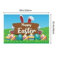 thumbnail image 3 of HongHeng 59x35 inch Happy Easter Backdrops Cloth Happy Hanging Wall Banner Bunny Grassland Eggs Photography Background for Easter Spring Party Decoration Happy Easter Sign, 3 of 6