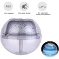 thumbnail image 1 of Humidificador, proyector de luz nocturna de cristal USB de 500 ml, máquina de niebla ultrasónica de escritorio, LED para el hogar Lam, 1 of 5