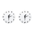 thumbnail image 2 of Redempat Round Music Keyboard Wall Clock Unique Style And Silent Operation For Any Room ABS Elegant Piano Key Clock Timeless Ballet 1 2Set, 2 of 6