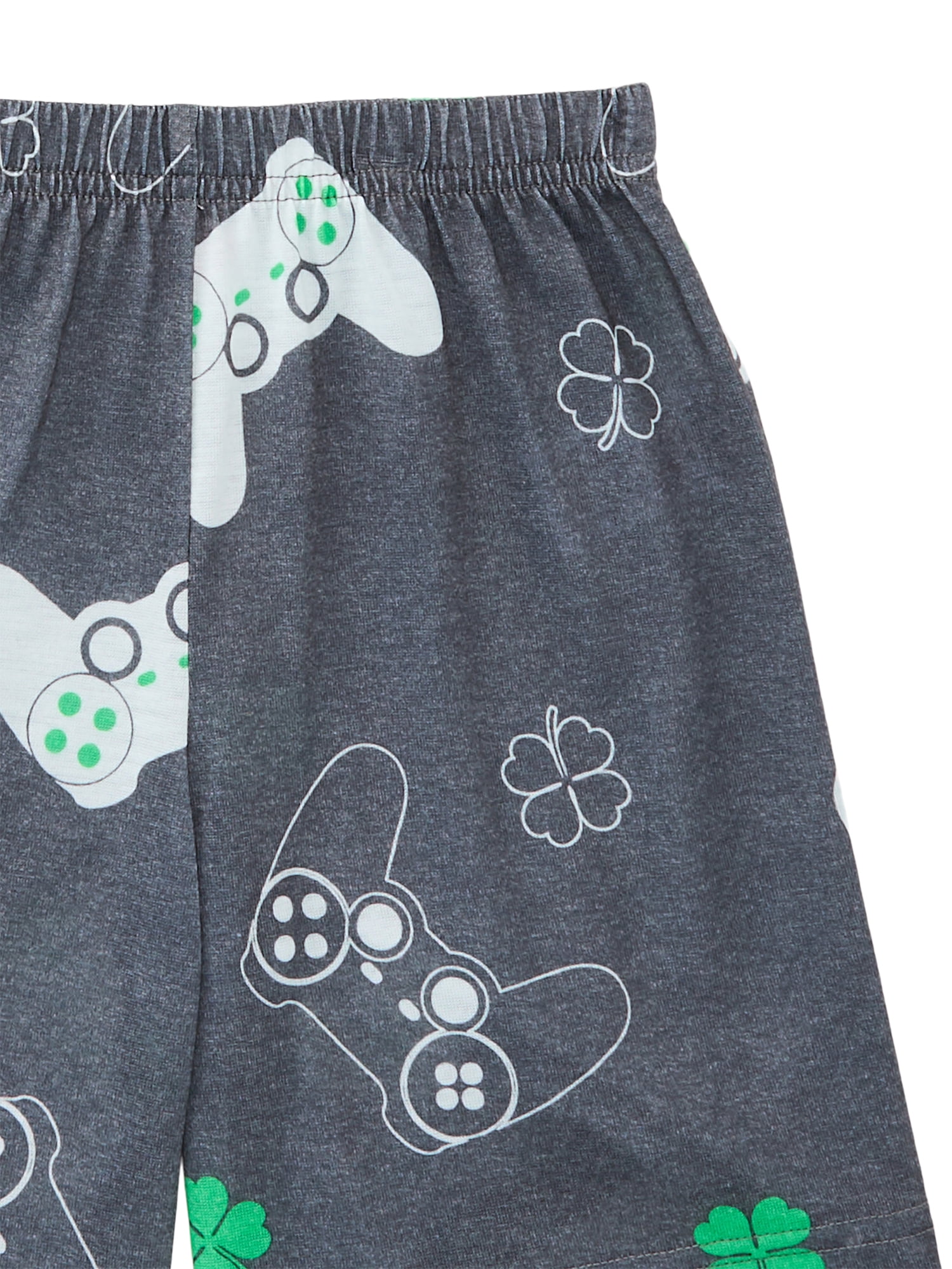 Wonder Nation Boys Tee and Shorts Pajama Set, 2-Piece, Sizes 4-18